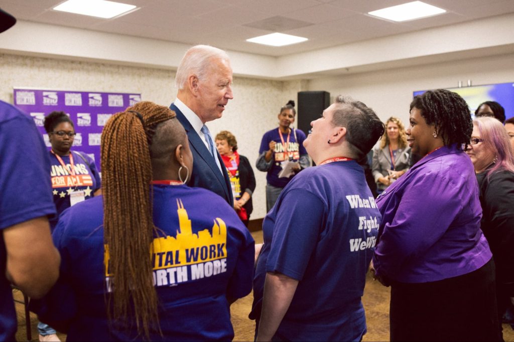 Biden and members