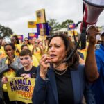 Harris At the Megaphone